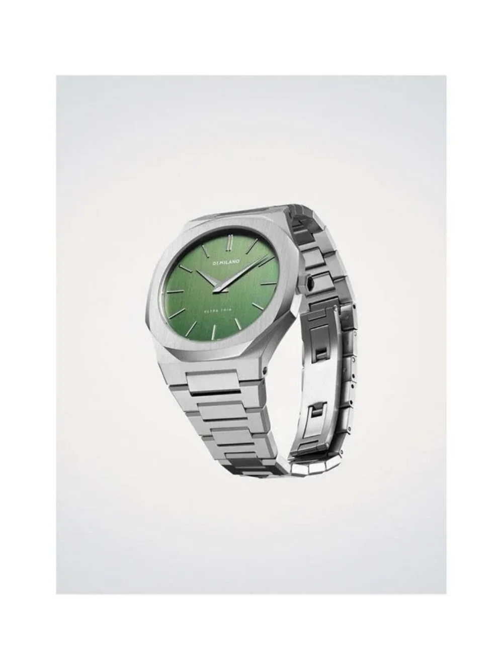 NWT D1 Milano Core Quartz Green Dial Men's Watch